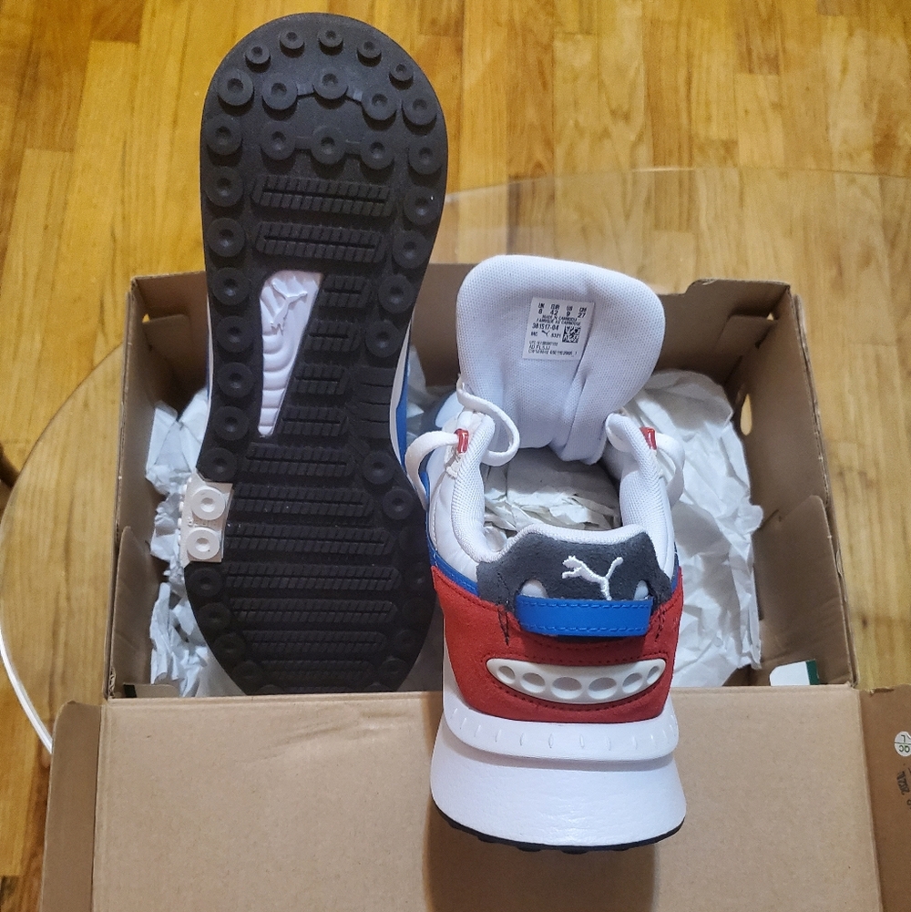 Puma Mens Sneakers - Red, Blue, White, and Black